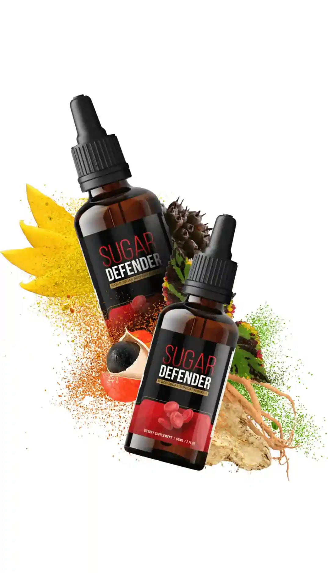 Sugar Defender liquid blood sugar support supplement bottle